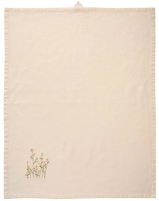 Ib Laursen Bavlnená utierka Buttercups Embroidered