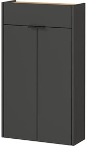 Antracitová skrinka 56x97x22 cm Ameca – Germania