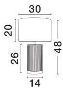 Moderná stolová lampa Nau