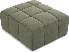 Zelená podnožka z textílie buklé Aloha – Makamii