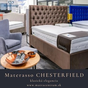 Materasso Posteľ Chesterfield, 180 x 200 cm, Design Bed, Cenová kategória "C"