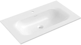 Mexen Vela, umývadlo na zapustenie 81 x 46,5 cm, biela lesklá, 25238000