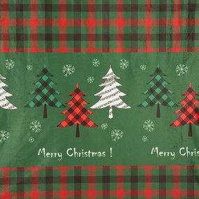 VIANOČNÝ ZATEMŇOVACÍ ZÁVES NA KRÚŽKOCH FELIKS 140X250 CM VZOROVANÁ