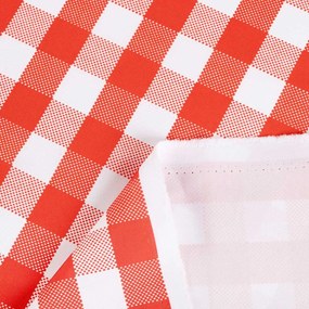 Biante Dekoračný záves TF-071 Červeno-biela kocka 140x210 cm