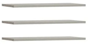 Sada 3x políc TIRO sivá