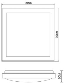 Globo 41764-24Q - LED Stropné svietidlo BRUNO LED/24W/230V 3000/4500/6000K
