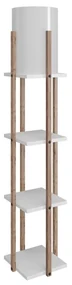 Stojacia lampa Nora 135 cm biela