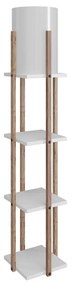 Stojacia lampa Nora 135 cm biela