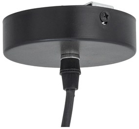 Sivé závesné svietidlo so skleneným tienidlom ø 19 cm Motella – Bloomingville