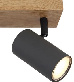 Globo 57911-2G - Bodové svietidlo ROBBY 2xGU10/35W/230V šedá/hnedá