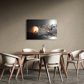 Obraz oranžových abstraktných gulí (90x60 cm)