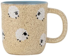 Béžový detský hrnček z kameniny 170 ml Dolly – Bloomingville Mini