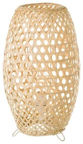 Bambusová stolová lampa v prírodnej farbe s bambusovým tienidlom (výška 36 cm) Natural Way – Casa Selección
