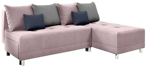 Rohová sedacia súprava Max New Vena 10+18+15 ružová