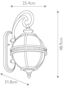Kichler KL-HALLERON-2S-BU - Vonkajšie svietidlo HALLERON 2xE14/40W/230V IP44