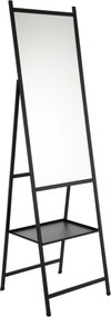 Stojace zrkadlo v čiernom kovovom ráme Industrial - 60 * 29 * 173 cm
