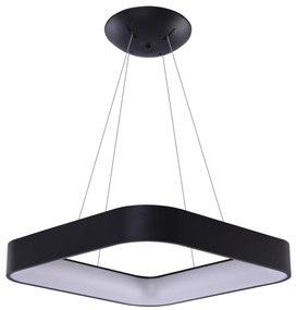 Moderný luster Solvent S 80 čierne s diaľkovým ovládačom