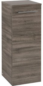 VILLEROY &amp; BOCH Avento závesná bočná skrinka nízka, 1 dvierka, pánty vpravo, 350 x 373 x 890 mm, Stone Oak, A89501RK