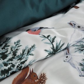 VIANOČNÉ OBLIEČKY Z MIKROVLÁKNA ROLAND 200X220 CM, 2 KS 70X80 CM VZOROVANÉ