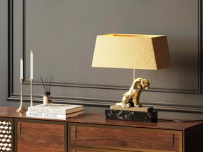 Geometric Leopard stolová lampa hnedá