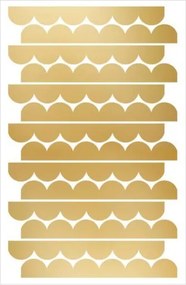 Samolepka do detskej izby zlaté kruhy priemer 9cm