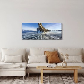 Obraz ľadovej skaly (120x50 cm)