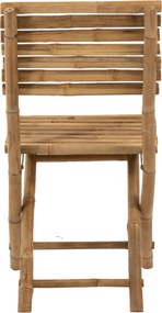 Prírodná bambusová skladacia stolička Bamboo Pliable - 54*45*85cm