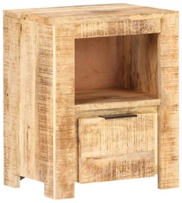 Nočný stolík 40x30x50 cm surové mangovníkové drevo 320209