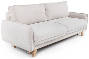 Béžová menčestrová rozkladacia pohovka 218 cm Tori - Bonami Selection