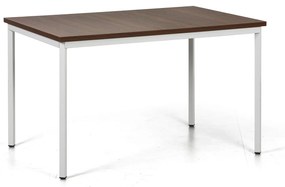 Jedálenský stôl TRIVIA, sivá podnož, 1200 x 800 mm, orech
