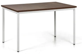 Jedálenský stôl TRIVIA, sivá podnož, 1200 x 800 mm, orech