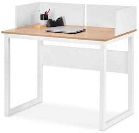 Stolík s obrubou po bokoch, biely