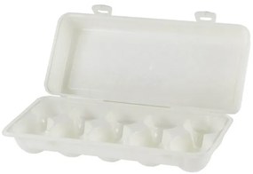 Box na vajíčka, obal na 10 ks vajec, biely
