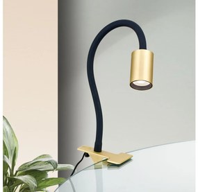 Orion Str 10-489 - LED Flexibilná stolná lampa s klipom KURT LED/5W/230V zlatá
