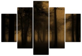 Obraz - Temný les (150x105 cm)