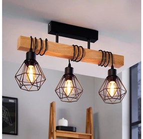 Eglo 44074 - Prisadený luster TOWNSHEND 3xE27/60W/230V