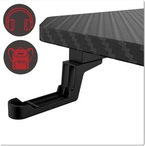 Herný stôl SHADOW GAMER 1.0 s podložkou pod myš