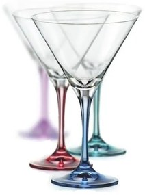 Crystalex sada farebných pohárov na martini Spectrum 290 ml 4 KS