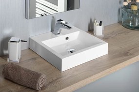 Sapho Sapho, ORINOKO umývadlo 100x42cm, liaty mramor, biela, OR100