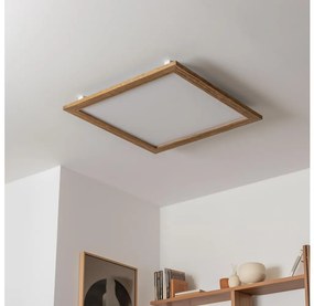 Eglo - LED Prisadený panel SALOBRENA-RW WOOD LED/34W/230V 2700/4000K hnedá