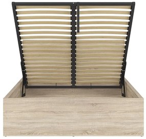 Manželská posteľ 140 cm BRW Tetrix 8 (dub sonoma) (s roštom) (s úl. priestorom). Vlastná spoľahlivá doprava až k Vám domov. 1098489