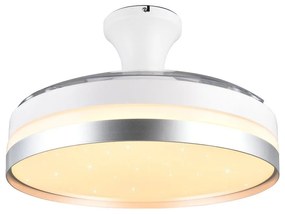 Biele/v striebornej farbe LED stropné svietidlo Lindberg – Trio