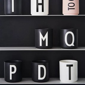 DESIGN LETTERS Porcelánový hrnček/dózička Letters Black 300 ml W