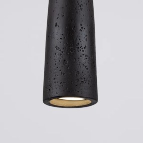 Sollux SL.1355 - Luster na lanku ELECTRA 1xGU10/10W/230V betón/čierna