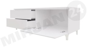 Set 2 TV skriniek Clea XI W Double (biela + lesk biely) (s modrým LED osvetlením). Vlastná spoľahlivá doprava až k Vám domov. 1106200