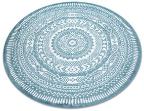 Okrúhly koberec FUN Napkin obrúsok - modrý Veľkosť: kruh 140 cm