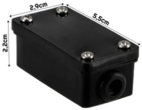 BERGE Hermetický box IP44 s 3 PIN konektorom