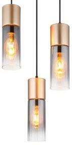 Globo 21000-3HCA - Závesné svietidlo na lankách ANNIKA 3xE27/25W/230V pr. 30 cm