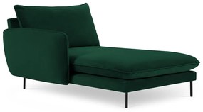 Tmavozelená zamatová leňoška (ľavý roh) Vienna – Cosmopolitan Design