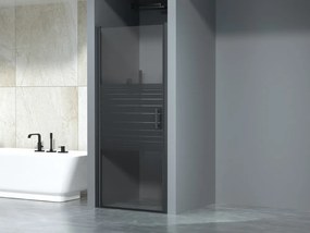 Madeira Black Pattern 80 otváracie sprchové dvere, 190cm, 6mm